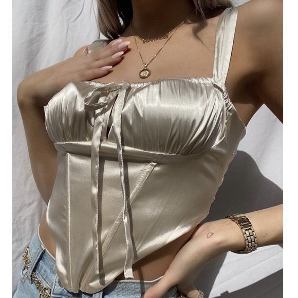 Tops - Satin Corset